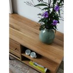 Aparador o mueble de tv en madera paraíso o petiribí y hierro diseño minimalista.