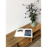 Aparador o mueble de tv en madera paraíso o petiribí y hierro diseño minimalista.