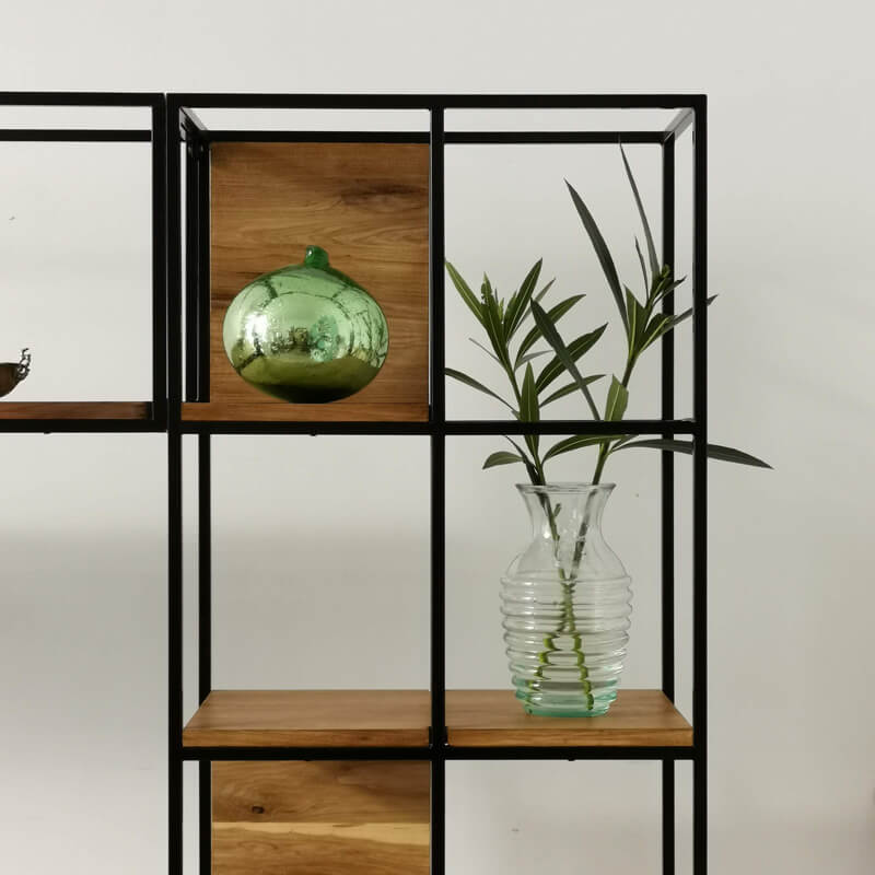 Modulares de diseño minimalista escandinavo en madera y hierro