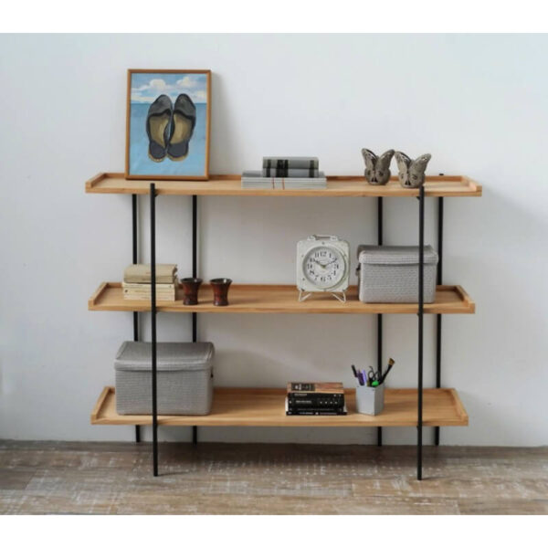 Aparador o vajillero madera paraíso o petiribí y hierro diseño minimalista.