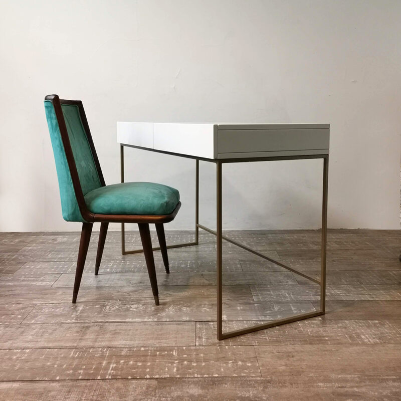 Escritorio Minimal Dorado 120 Box - Imagen 6