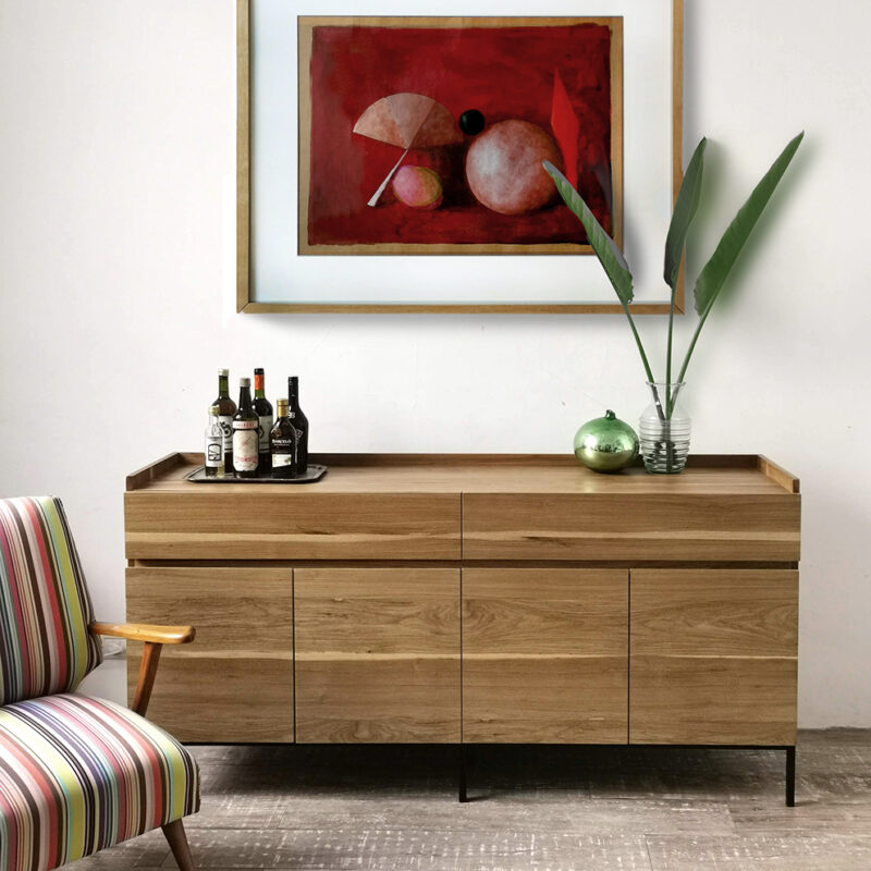 aparador tipo vajillero living o dormitorio minimalista en peteribi con cajones tienda quadrat muebles (4) Aparador Dakar - Imagen 1