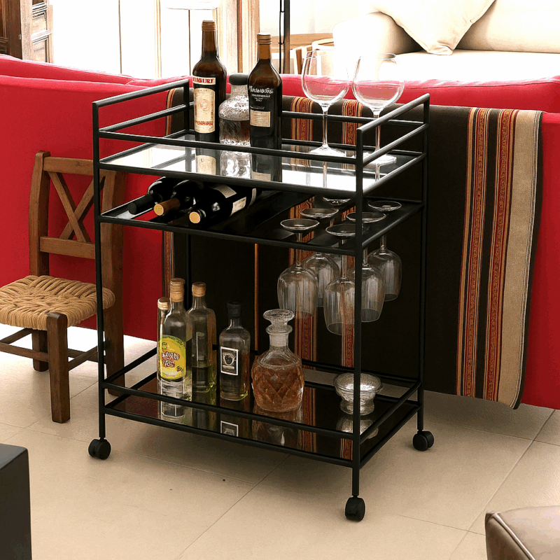 Carro Bar Praga Black - Imagen 4